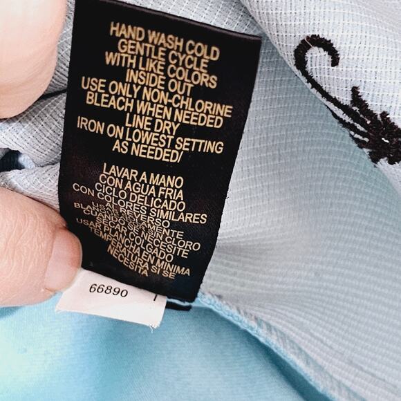 Studio 1 Faux Suede Jacket Women's Size 12 Blue Embroidered Full Zip Boho Retro - Picture 7 of 7